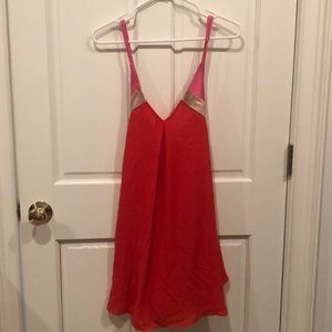 Essue Red Pink and Gold dress